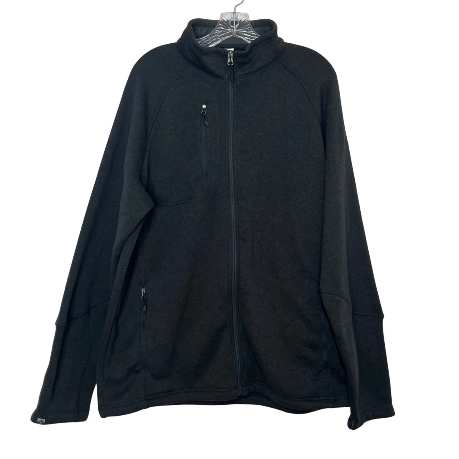 Storm Creek Full Zip Fleece Jacket Mens XL Gray Pockets New Lined