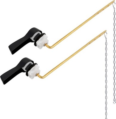 2 Pack Universal Front Mount Toilet Handle Tank Flush Lever Replacement Handle w
