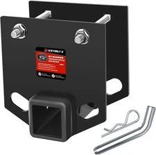 Bumper Trailer Hitch Receiver Adapter Compatible for 4" x 4" RV Rear Bumper -