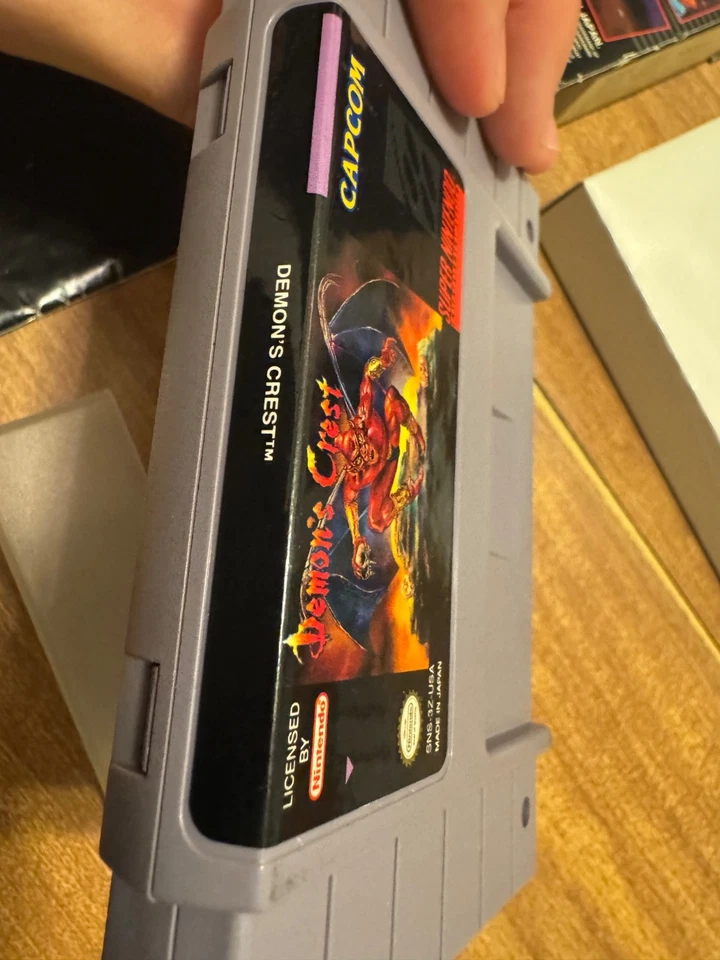 Demon’s Crest Super NES Nintendo SNES RARE authentic CIB complete video game DC - Image 3 of 4