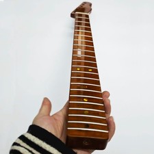 DIY Tiger Maple One-Piece Electric Guitar Neck 21 Frets 25.5 Inch Scale Length
