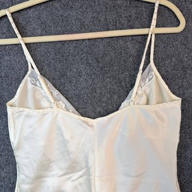 Vintage Victoria&rsquo;s Secret Lace Teddy Bodysuit Cream Spaghetti Strap Size L