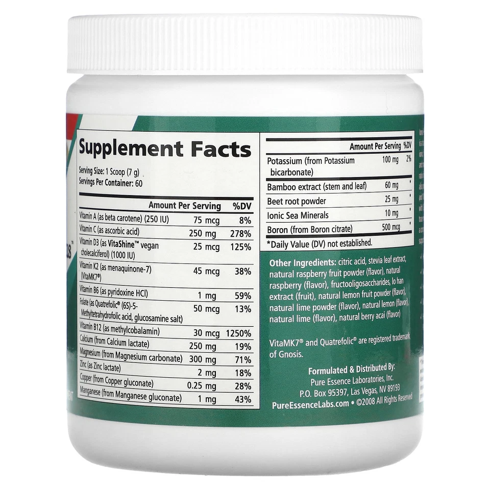 Ionic-Fizz, Super D-K Calcium Plus, Limonada de Framboesa, 14,82 oz (420 g) - Imagem 2 de 2