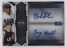 2011 Bowman Sterling Dual 62/299 Branden Kline Corey Knebel #USDA-KK Auto 0l44