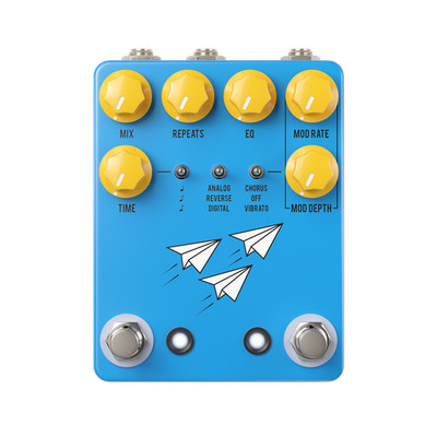 JHS Pedals Flight Delay Reverse Analog Digital Chorus Vibrato Blue