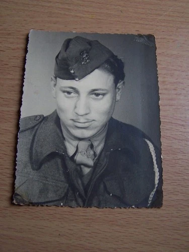 WW2 Military Soldier Johnny Vroom BLA Montgomery Club Vintage Photo Interpreter