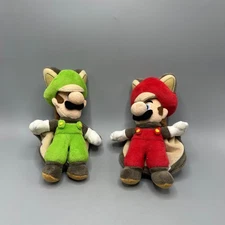 Super Mario Bros U Flying Squirrel Mario Luigi Stuffed Plush Doll Little Buddy