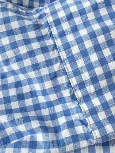 Ralph Lauren Mens M Blue White Gingham Pink Pony Long Sleeve Button Down Shirt - Picture 10 of 19