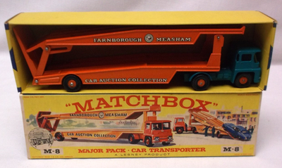 Matchbox Lesney M-8 Farnborough Measham Major Pack Car Transporter