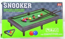 Kids Mini Table Pool Toy Playset Snooker Billiard Game W/ 11 Balls  2 Sticks 93