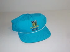 Vintage PLANTERS Peanut Cap Adjustable Hat PAT BRADLEY INTERNATIONAL GOLF Blue