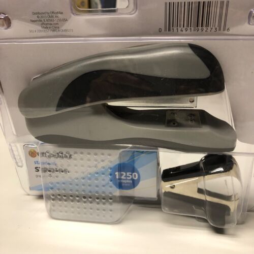 OFFICEMAX HALF STRIP STAPLER SET NEW WITH TAG - Picture 3 of 6