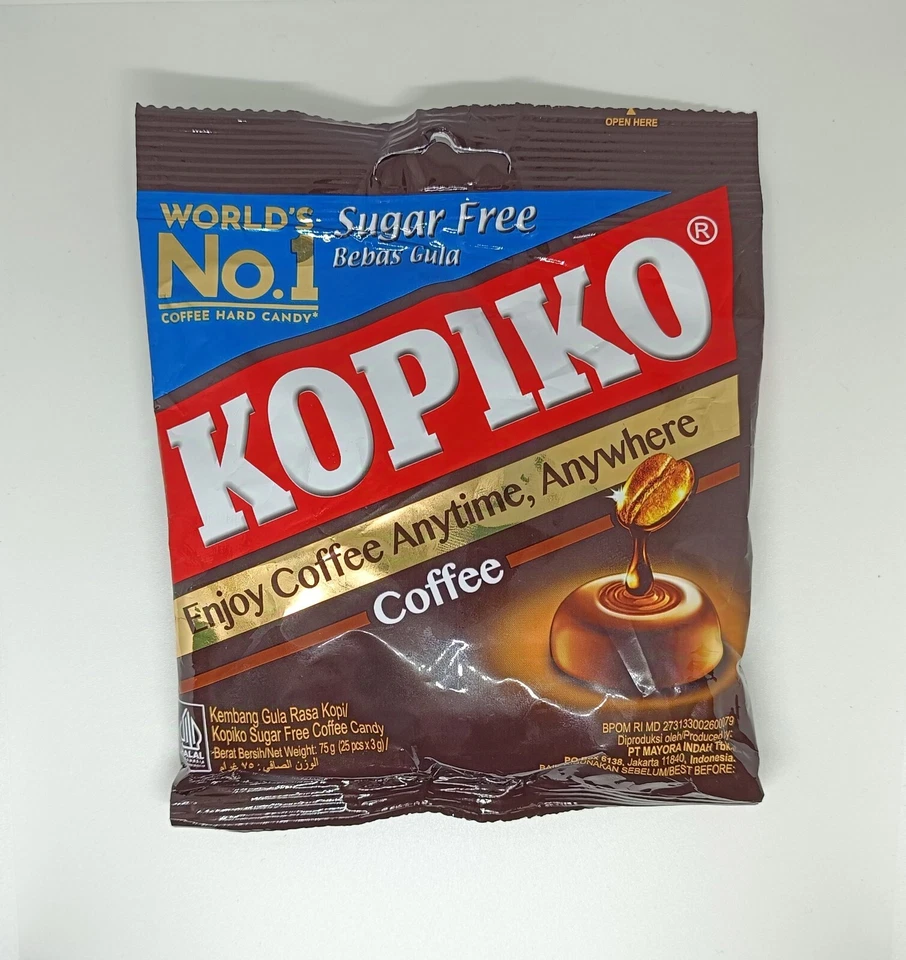 Kopiko Sugar Free Coffee Hard Candy Original Real Coffee  1 x 75g  - Image 2 of 3