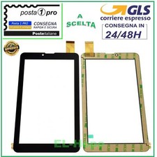 TOUCH SCREEN VETRO MEDIACOM M-MP720M M-MP721M SMARTPAD 7.0'' ORIGINALE NERO