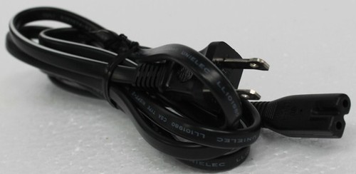 TWO Prong 6Ft Long Power Cord for Vizio LED TV Smart HDTV AC Wall Cable - Afbeelding 2 van 4