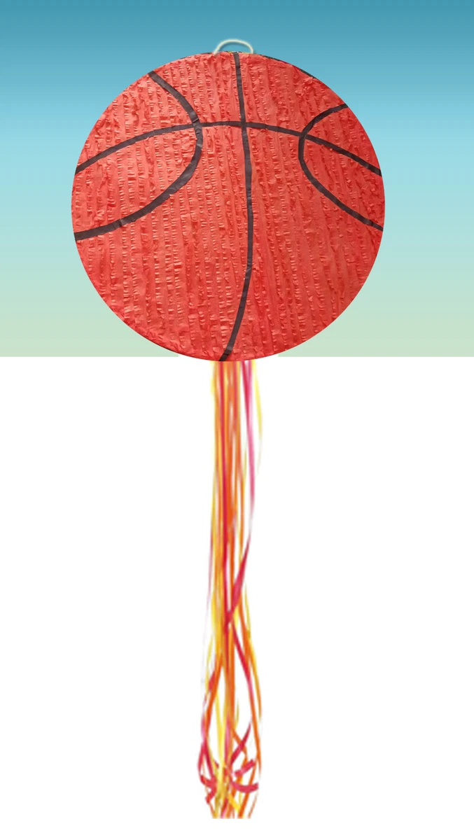 Basket Basketball sport kids boy Pinata Pull string Hit Birthday piñata  stick | eBay