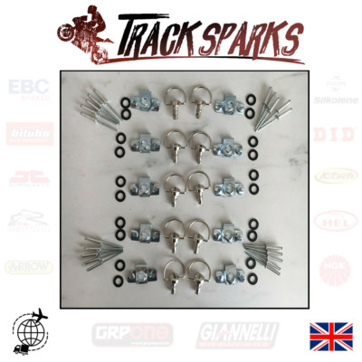 DZUS TYP BEFESTIGUNGEN CLIPS D-RING SCHNELLVERSCHLUSS NIETE SILBER 14 mm 10er-Pack UK
