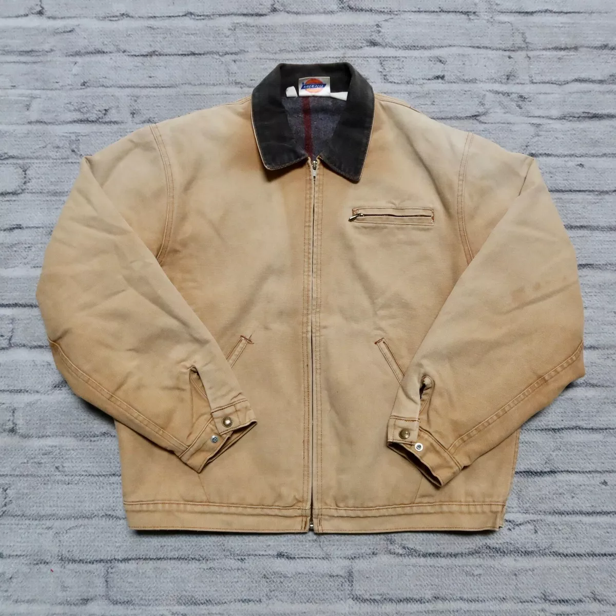 Vintage Dickies Blanket Lined Work Jacket Size XL Made in USA Chore Coat