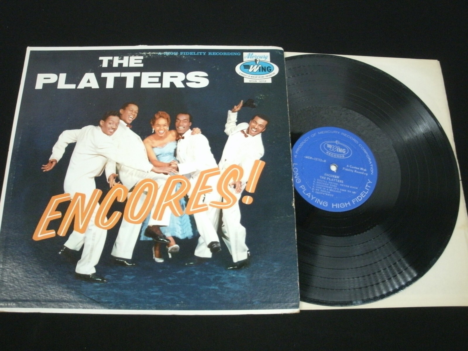 The Platters Encores! 1959 Mono Vinyl 12'' Lp./ VG+/ R&B Soul Vocal