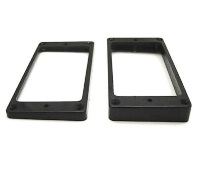 Schwarze Rahmen für Humbucker Pickups (z.B. Epiphone) für flache Decke, flat top