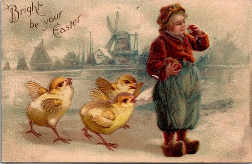 GOLDPATH: US POSTCARD 1908 MARTINS FERRY,OHIO.EASTER CV741_P07