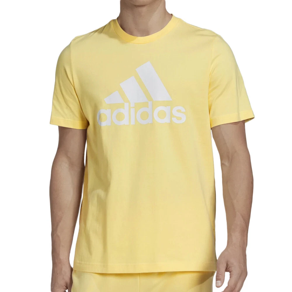 T shirt top adidas jaune homme