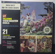 Snow White And The Seven Dwarfs Talking View-Master 3 Reel Set NEW SEALED