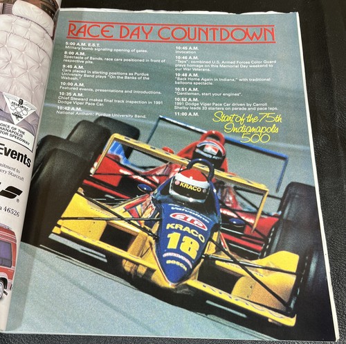 Rick Mears Indianapolis 500 Official Program May 26 1991 - Picture 5 of 7