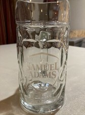 Samuel Adams Glass Beer Mug/Stein. Sam Adams Logo. Thick Glass. .5 Liter. 