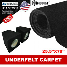 Car/RV Under-felt Carpet Trunk Liner/Interior Upholstery Replacement 25.5''X80''