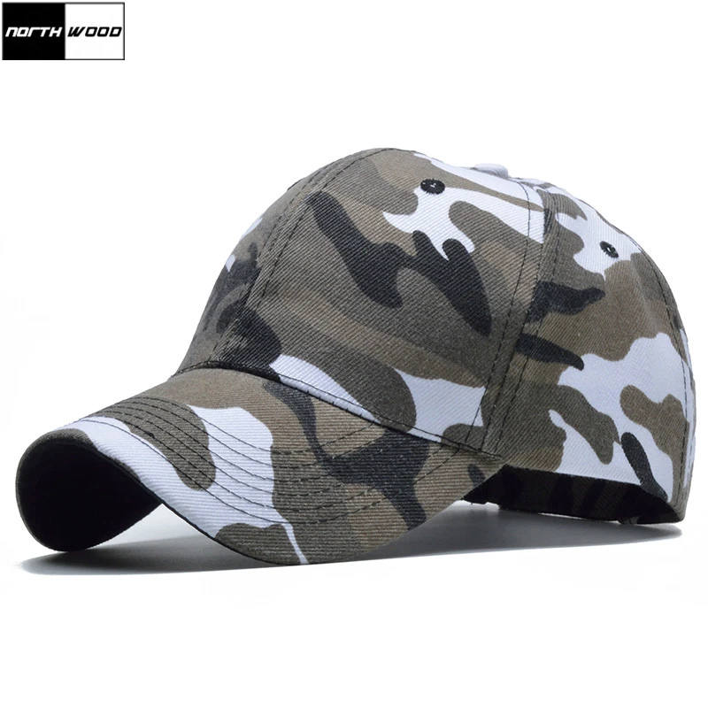 Snow Camouflage Baseball Cap Men Tactical Camo Hat ADJUSTABLE For Men Women