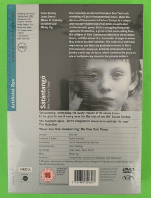 Sealed SATANTANGO DVD 3 Disc Box Set Bela Tarr ARTIFICIAL EYE