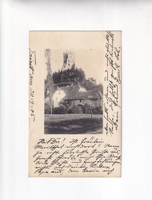 4955) PostcTRIESTE - TRIEST - altes HAUS u. RUINE BUrg - 1905 !! seltene FOTO AK