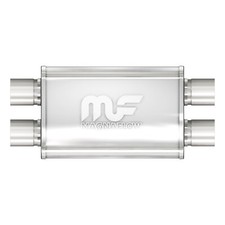 Magnaflow Universal Performance Muffler 2.5 Offset Dual Inlet Out 4x9x14 Oval