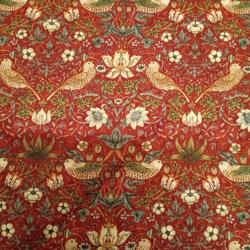 Strawberry Thief William Morris Autumn Cotton Fabric 110cm wide Per Half Metre - Picture 70 of 119