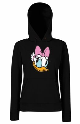 Youth Designz Damen Hoodie Daisy Ente Pullover Print Logo Duck