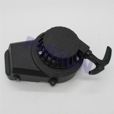 Schwarz Aluminium Rückstoß Pull Starter Start 47cc 48cc 49cc ATV 2-Takt Go Kart