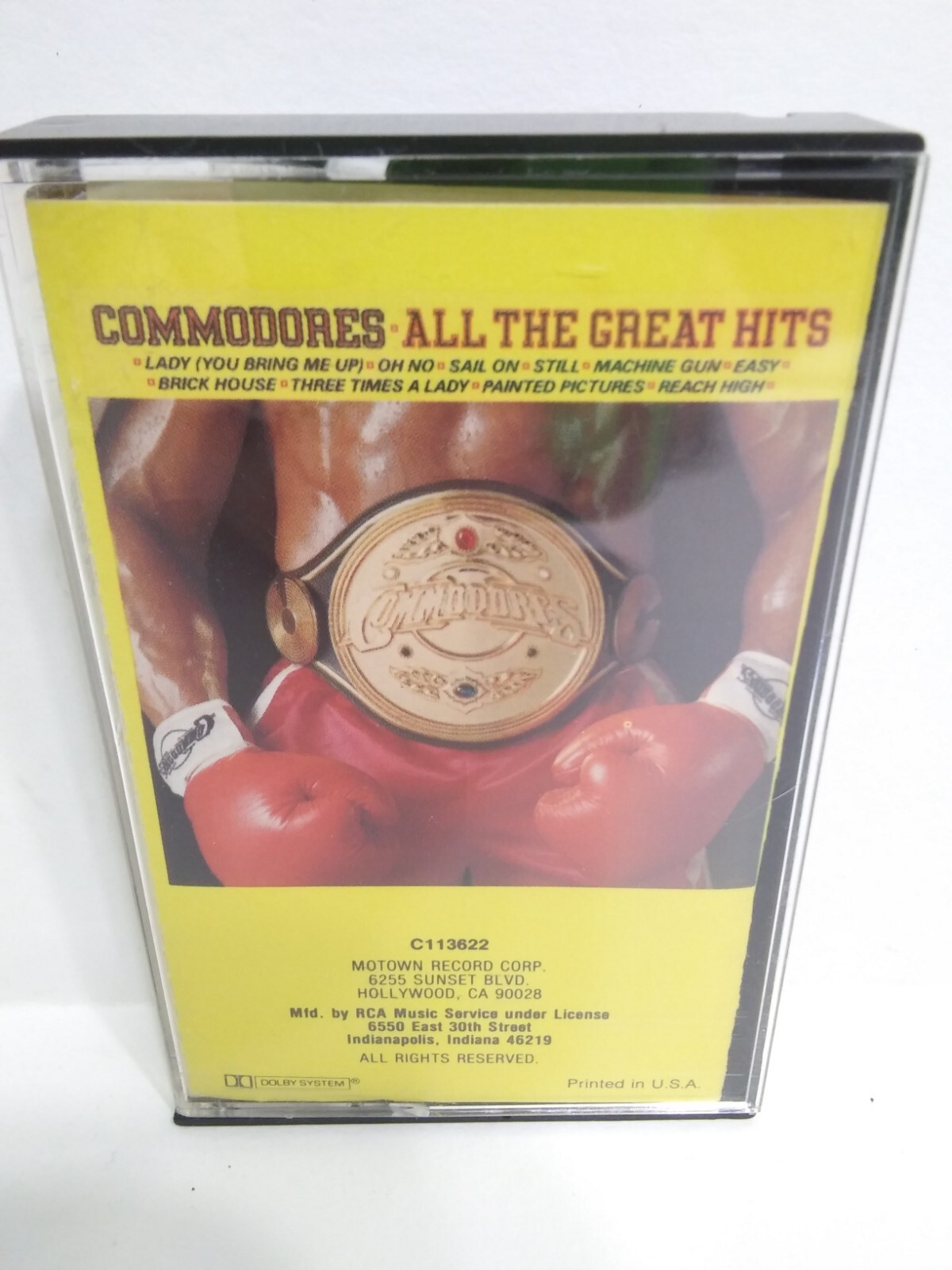 COMMODORES Cassette Tape ALL THE GREAT HITS Funk Soul CLUB RELEASE