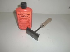 Deer Hunter's  Trapper's Hide  Fur Tanning Formula And Fleshing Tool Set