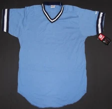 Wilson A4595 Victory Blue V-Neck Throwback Jersey Adult(VNWN)