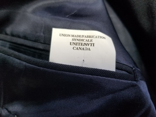 Barneys New York Blazer Mens Size 46 R Blue 100% Wool Sport Coat Suit Jacket - Picture 13 of 14