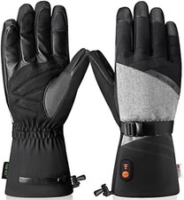 royalrose Heated Rechargeable Gloves 4 Men Women Skiing  Snowboarding MEDIUM