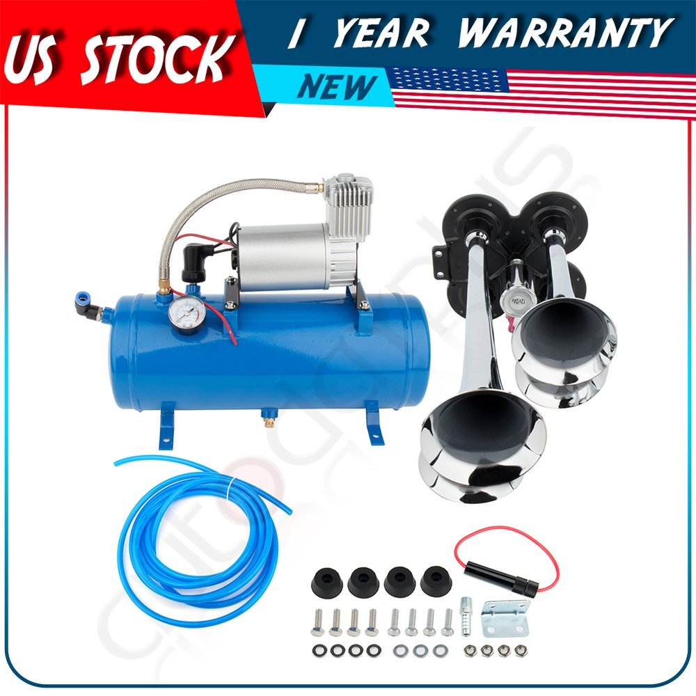 110 PSI Super Loud Electric Air Horn Jet Compressor 12V 24V Volts With 4 Trumpet For Car Train Truck I.972133456 110 PSI Super Loud Electric Air Horn Jet Compressor 12V 24V Volts With 4 Trumpet For Car Train Truck I.972133456