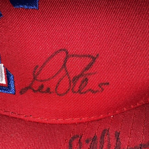 Texas Rangers Autographed Hat By Johnny Oates, Rick Helling, Lee Stevens ++ - Picture 4 of 12