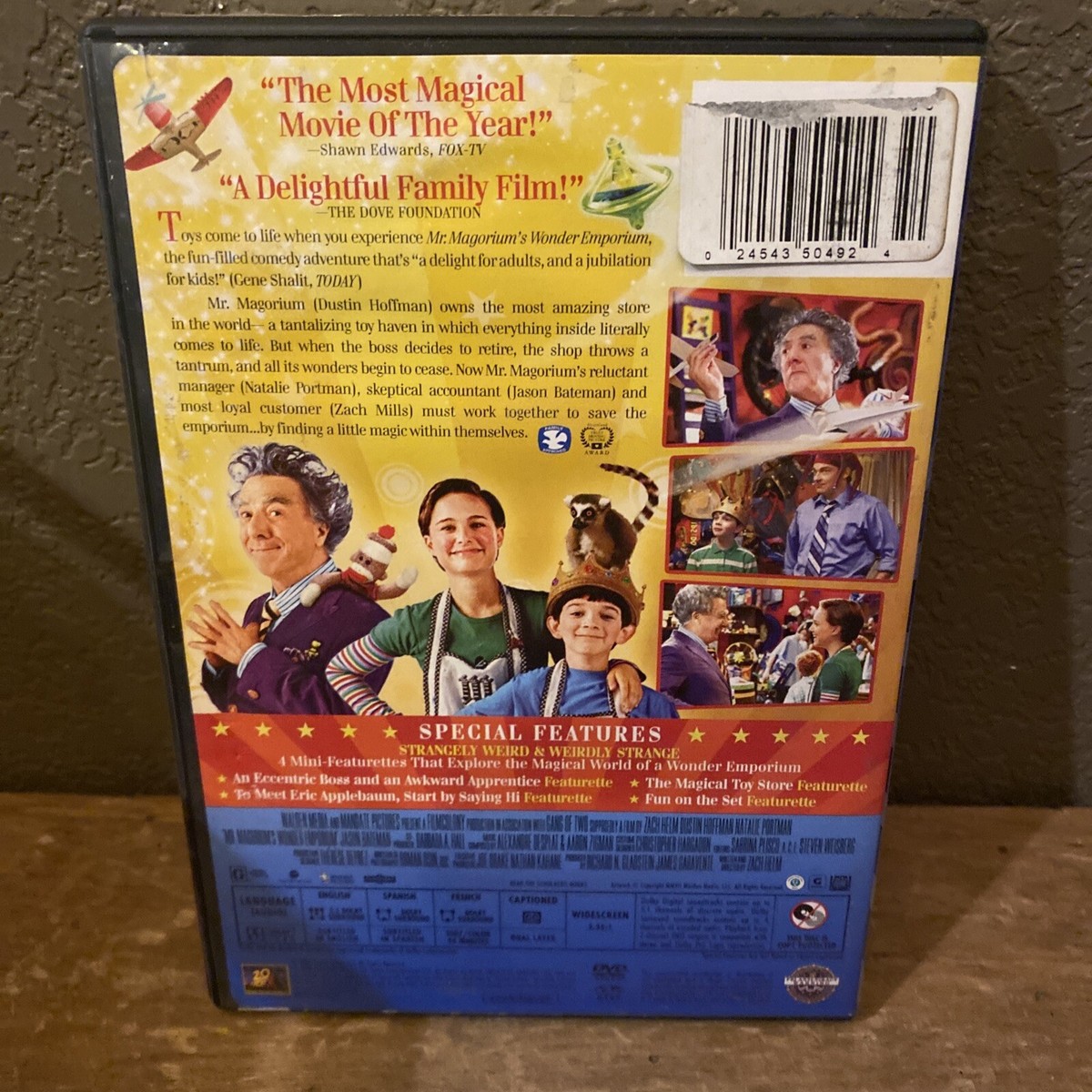 Mr Magorium's Wonder Emporium DVD 2007 Kid Movie Rated G