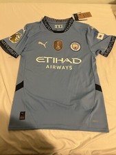 Size S Kevin De Bruyne PatchPremiere League Champions & World Champions Badge