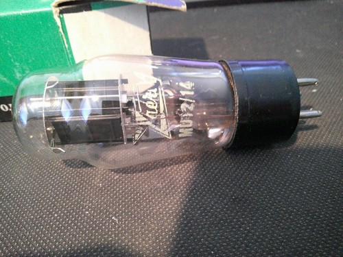 MU 12/14 Rectifier tube , English made , Marconi with a Zaerix badge , unused - Picture 5 of 5