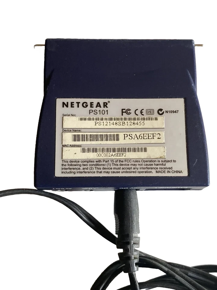 Netgear PS101 Print Server with Power Supply - Image 3 of 3