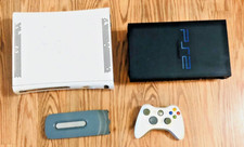 Microsoft Xbox 360 Console White Extended Hard Drive Controller PS2 Fat Console