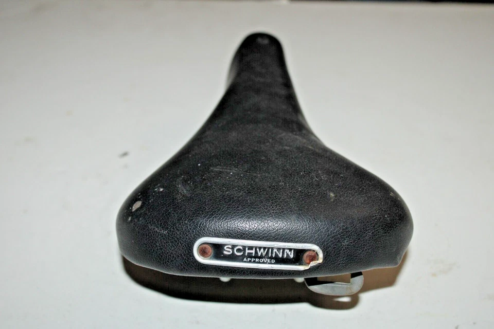 Sillín de bicicleta de carretera de turismo aprobado por Schwinn de colección negro 260/155 mm remitente de EE. UU. Foto 3 de 4